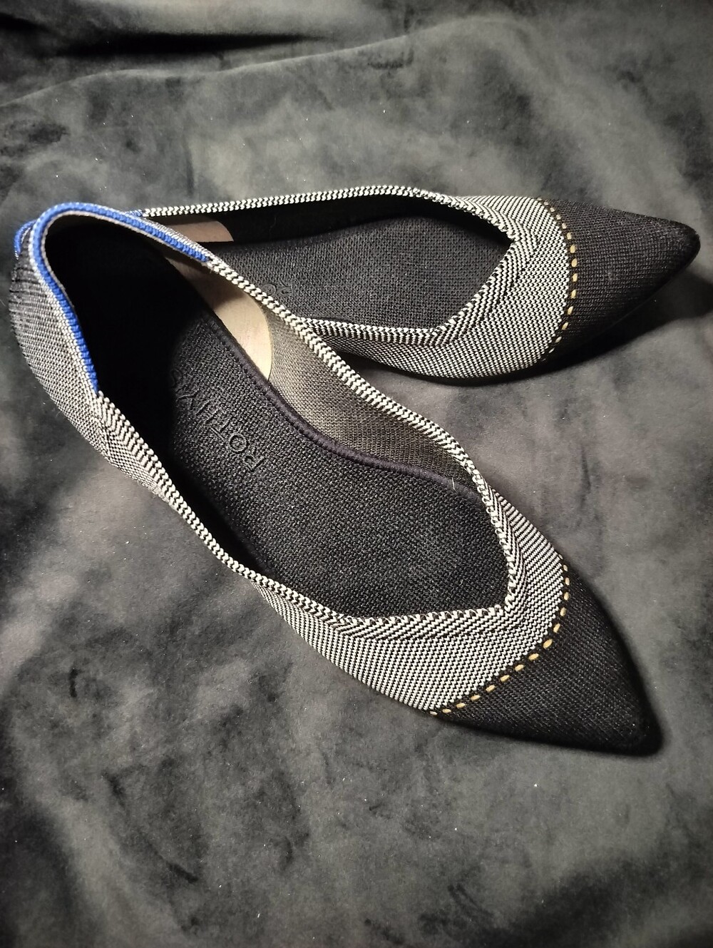 Rothy's The Point Gray Mist Cap-toe Ballet Flat - Women’s 9